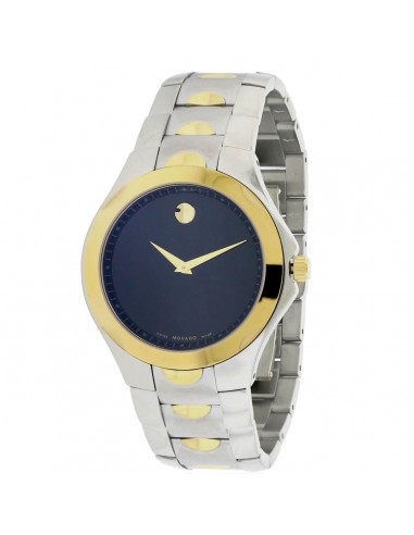 Movado Men's Quartz Watch - Luno Sport Black Dial Two Tone Bracelet | 0606906 basket pas cher