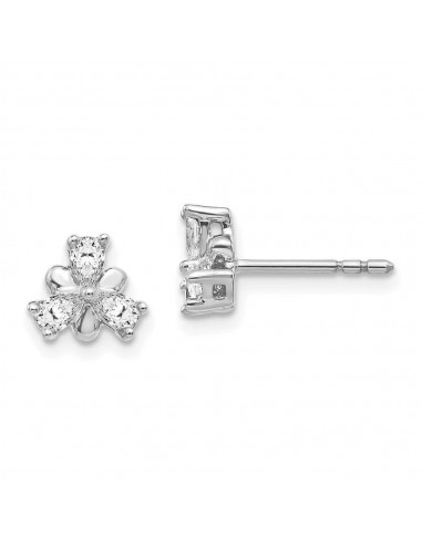 14k White Gold Diamond Earrings Comparez plus de prix