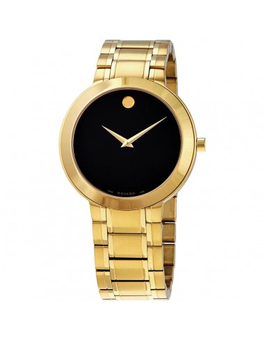 Movado Men's Quartz Watch - Stiri Black Dial Gold Tone Bracelet | 0607279 soldes