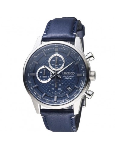 Seiko Men's Chrono Watch - Discover More Blue & Silver Tone Dial Bracelet | SSB333P1 les ctes