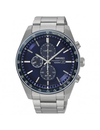 Seiko Men's Chronograph Watch - Discover More Blue Dial Bracelet | SSC719P1 Vous souhaitez 