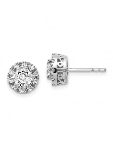 14K White Gold Stud Plus Diamond Earring Semi-mount online