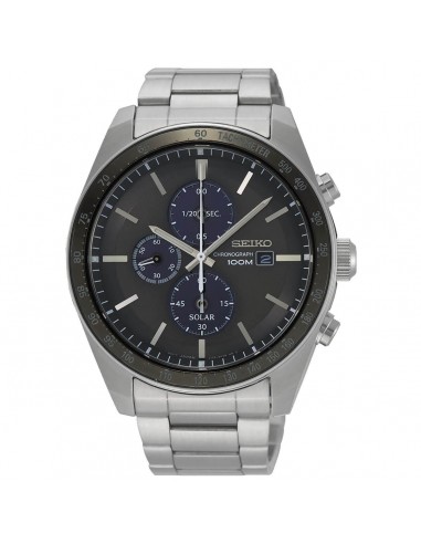 Seiko Men's Chrono Watch - Discover More Black & Blue Dial Bracelet | SSC715P1 vous aussi creer 