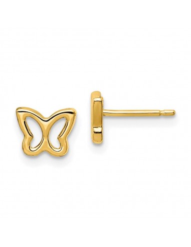 Madi K Kid's 14k  Cut-out Butterfly Post Earrings destockage