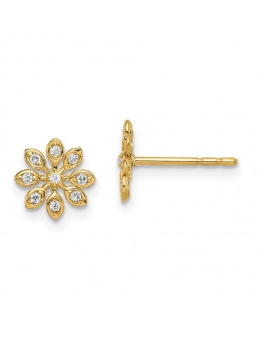 Madi K Kid's 14k  CZ Flower Post Earrings Venez découvrir notre 