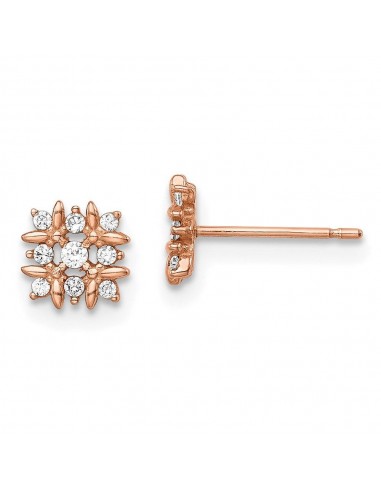 Madi K Kid's 14k  Rose Gold Fancy CZ Earrings france