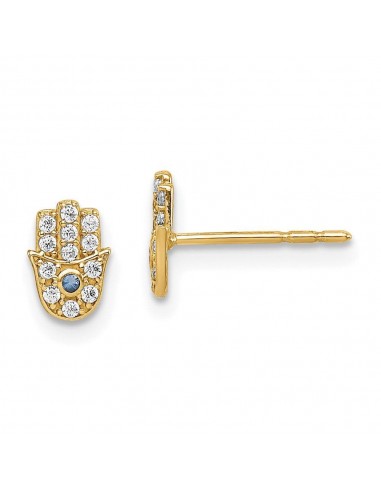 Madi K Kid's 14k  CZ Hamsa Post Earrings plus qu'un jeu 