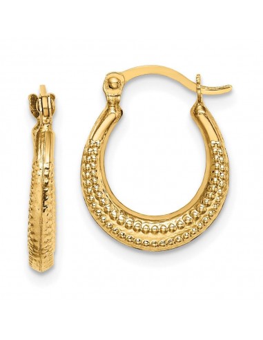 Madi K Kid's 14k  Textured Hoop Earrings de votre