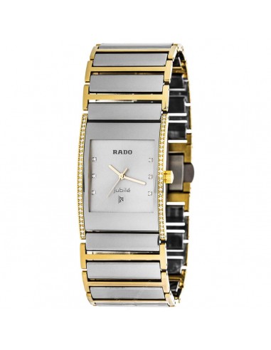 Rado Men's Diamond Watch - Integral Jubile Silver Tone & Yellow Gold Bracelet | R20793702 Toutes les collections ici