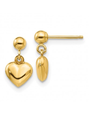 Madi K Kid's 14k  Puffed Heart Dangle Earrings Jusqu'à 80% De Réduction