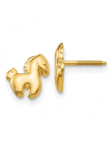 Madi K Kid's 14k  Pony Screwback Earrings Vous souhaitez 