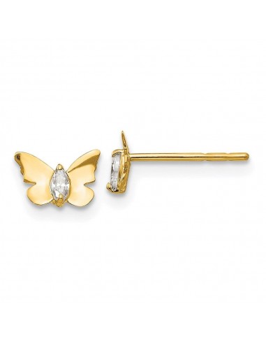 Madi K Kid's 14k  CZ Butterfly Baby Post Earrings commande en ligne