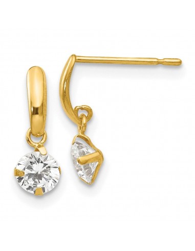 Madi K Kid's 14k  CZ  Dangle Post Earrings shop