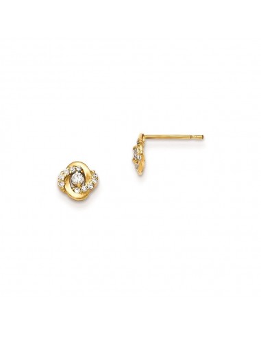 Madi K Kid's 14k  CZ  Post Earrings Voir les baskets