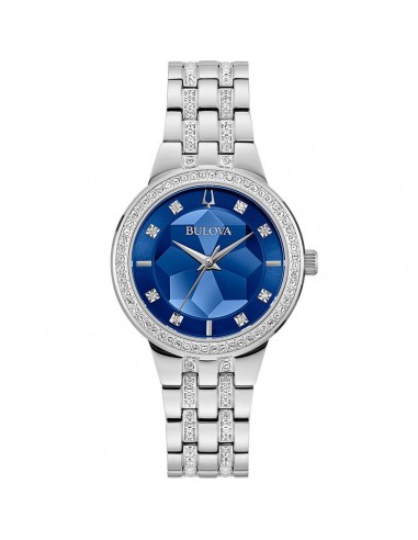 Bulova Women's Quartz Watch - Crystal Phantom Faceted Blue Dial Bracelet | 96L276 sélection de produits