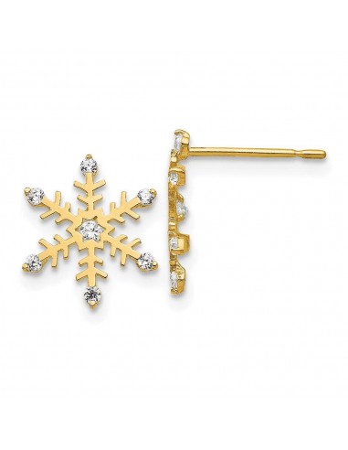 Madi K Kid's 14k  CZ  Snowflake Post Earrings l'achat 