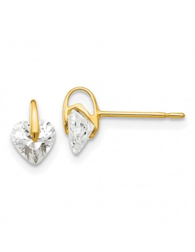 Madi K Kid's 14k  CZ  Heart Post Earrings l'achat 