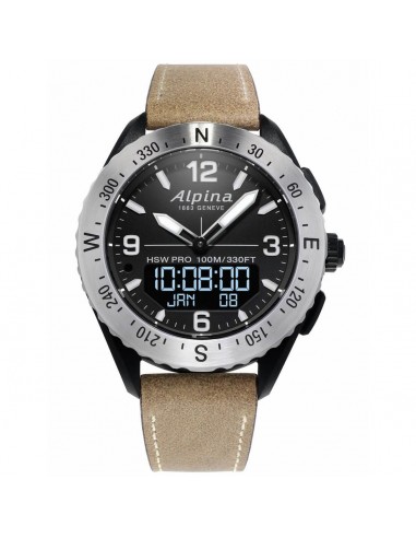 Alpina Men's Ana-Digi Watch - AlpinerX Light Brown Leather Strap | AL-283LBBW5SAQ6 commande en ligne