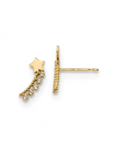 Madi K Kid's 14k   CZ Shooting Star Post Earrings des créatures d'habitude