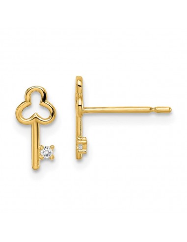 Madi K Kid's 14k  CZ Key Post Earrings l'achat 