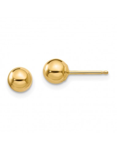 Madi K Kid's 14k  Polished 5mm Ball Post Earrings de pas cher