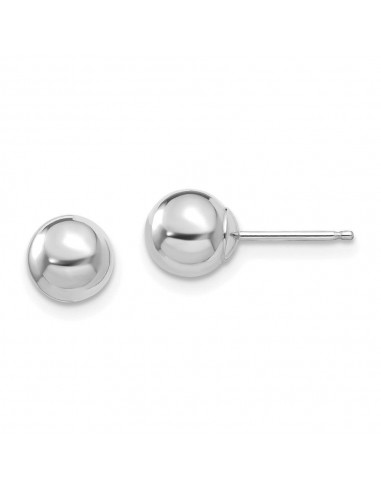 Madi K Kid's 14k White Gold  Polished 6mm Ball Post Earrings s'inspire de l'anatomie humaine