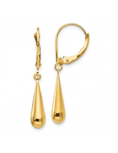 Madi K Kid's 14k  Teardrop Dangle Leverback Earrings 2024