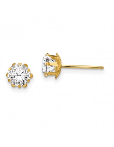 Madi K Kid's 14k  5mm Synthetic (Apr) Earrings de France