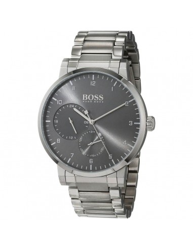 Hugo Boss Men's Quartz Watch - Oxygen Grey Dial Silver Tone Bracelet | 1513596 Profitez des Offres !