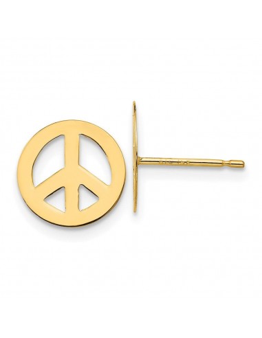 Madi K Kid's 14k  Peace Sign Post Earrings une grave pollution 