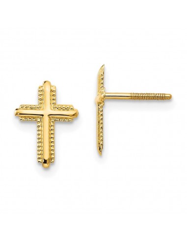 Madi K Kid's 14k  Cross Post Earrings vente chaude votre 