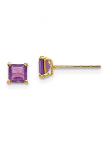 Madi K Kid's 14k  Amethyst 4mm Square Post Earrings store