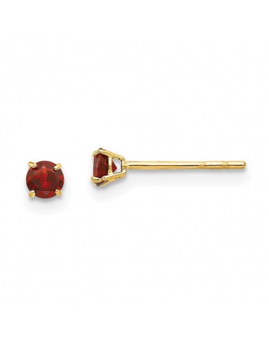 Madi K Kid's 14k  Round Garnet 3mm Post Earrings solde