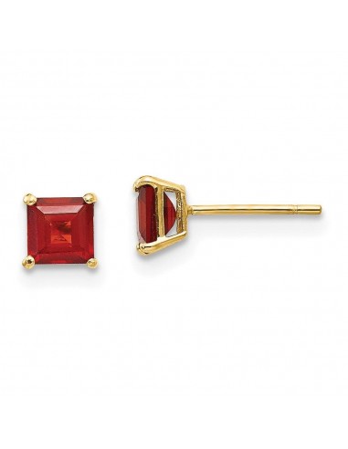 Madi K Kid's 14k  Garnet 4mm Square Post Earrings 2024