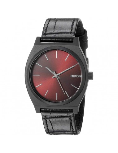 Nixon Men's Quartz Watch - Time Teller Red Dial Leather Strap | A0451886 plus qu'un jeu 