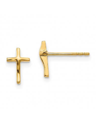 Madi K Kid's 14k  Polished Cross Post Earrings Toutes les collections ici