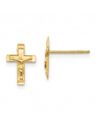 Madi K Kid's 14k  Crucifix Post Earrings chez Cornerstreet bien 