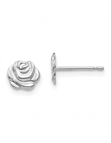 Madi K Kid's 14k White Gold  Polished Rose Post Earrings d'Europe débarque