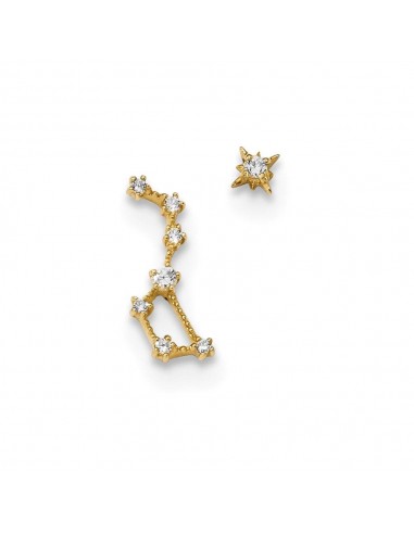 Madi K Kid's 14k   CZ 1 Stud Star & 1 Little Dipper Post Earrings le concept de la Pate a emporter 