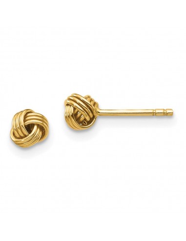 Madi K Kid's 14k  Polished Love Knot Post Earrings pour bénéficier 