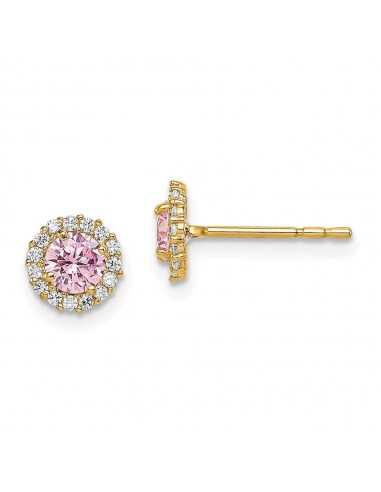 Madi K Kid's 14k  Pink CZ Post Earrings vous aussi creer 