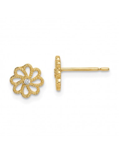 Madi K Kid's 14k  CZ Flower Post Earrings Vous souhaitez 