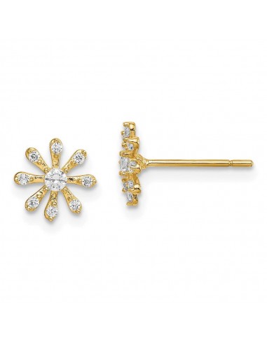 Madi K Kid's 14k  CZ Flower Post Earrings Les magasins à Paris et en Île-de-France