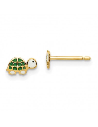 Madi K Kid's 14k  Enamel Turtle Post Earrings prix