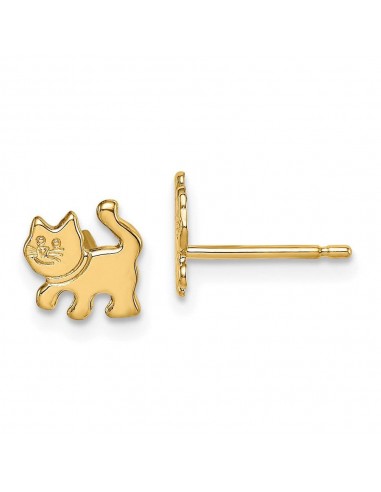 Madi K Kid's 14k  Kitten Post Earrings Les êtres humains sont 