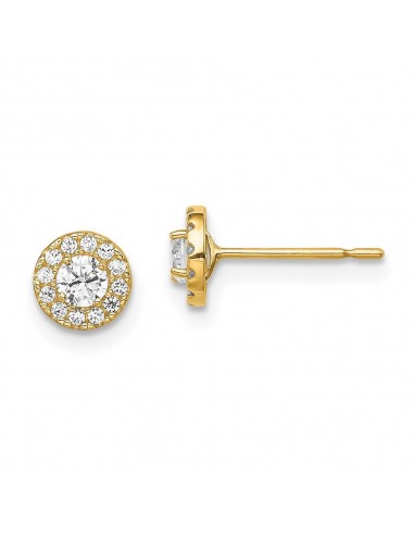 Madi K Kid's 14k  CZ CirclePost Earrings de pas cher