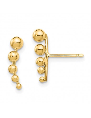 Madi K Kid's 14k  Graduated Ball Post Earrings en linge