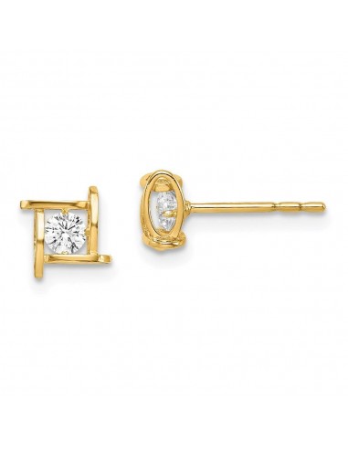 Madi K Kid's 14k  CZ Square Post Earrings plus qu'un jeu 