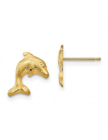 Madi K Kid's 14k  Satin Dolphin Earrings chez Cornerstreet bien 