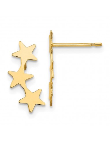 Madi K Kid's 14k  Polished 3-Star Post Earrings à prix réduit toute l'année